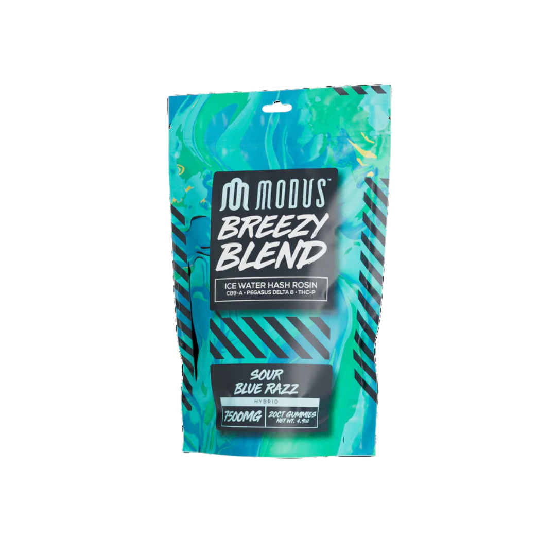 Sour Blue Razz Modus gummies