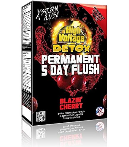 High Voltage Permanent 5 Day Flush Liquid and Capsules Combo 16oz