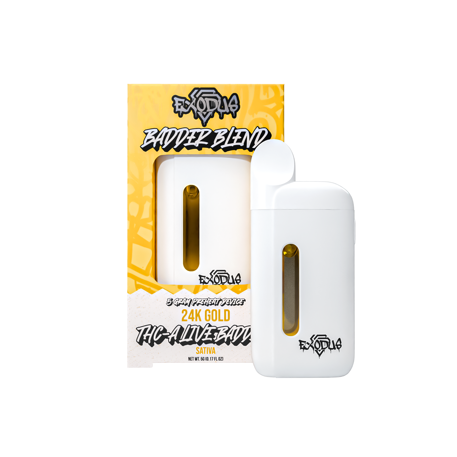 EXODUS BADDER BLEND 5G THC-A DISPOSABLE VAPE SATIVA