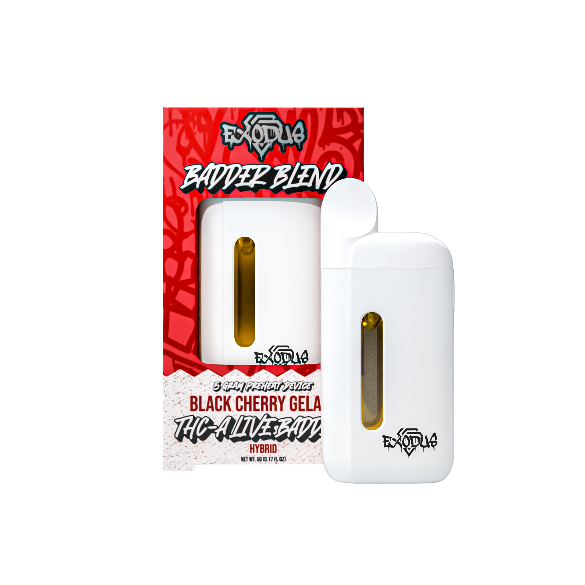 EXODUS BADDER BLEND 5G THC-A DISPOSABLE VAPE HYBRID