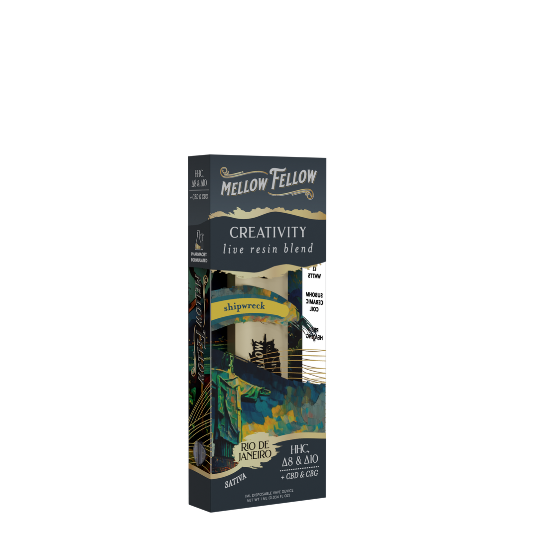 Mellow Fellow - Live Resin - Delta Disposables (1mL x 6) - MK Distro