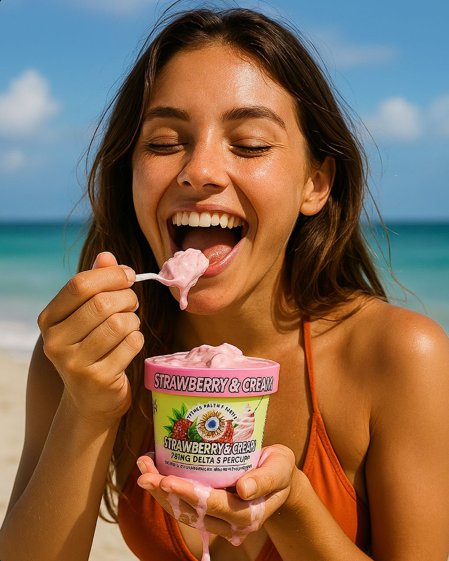 High Cream Delta 9 THC Gelato Ice Cream BIG D CBD