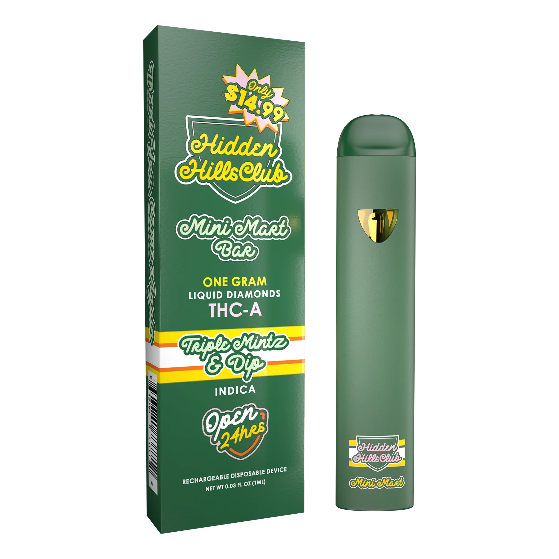 Hidden Hills mini mart bars THC-A liquid diamonds reviews