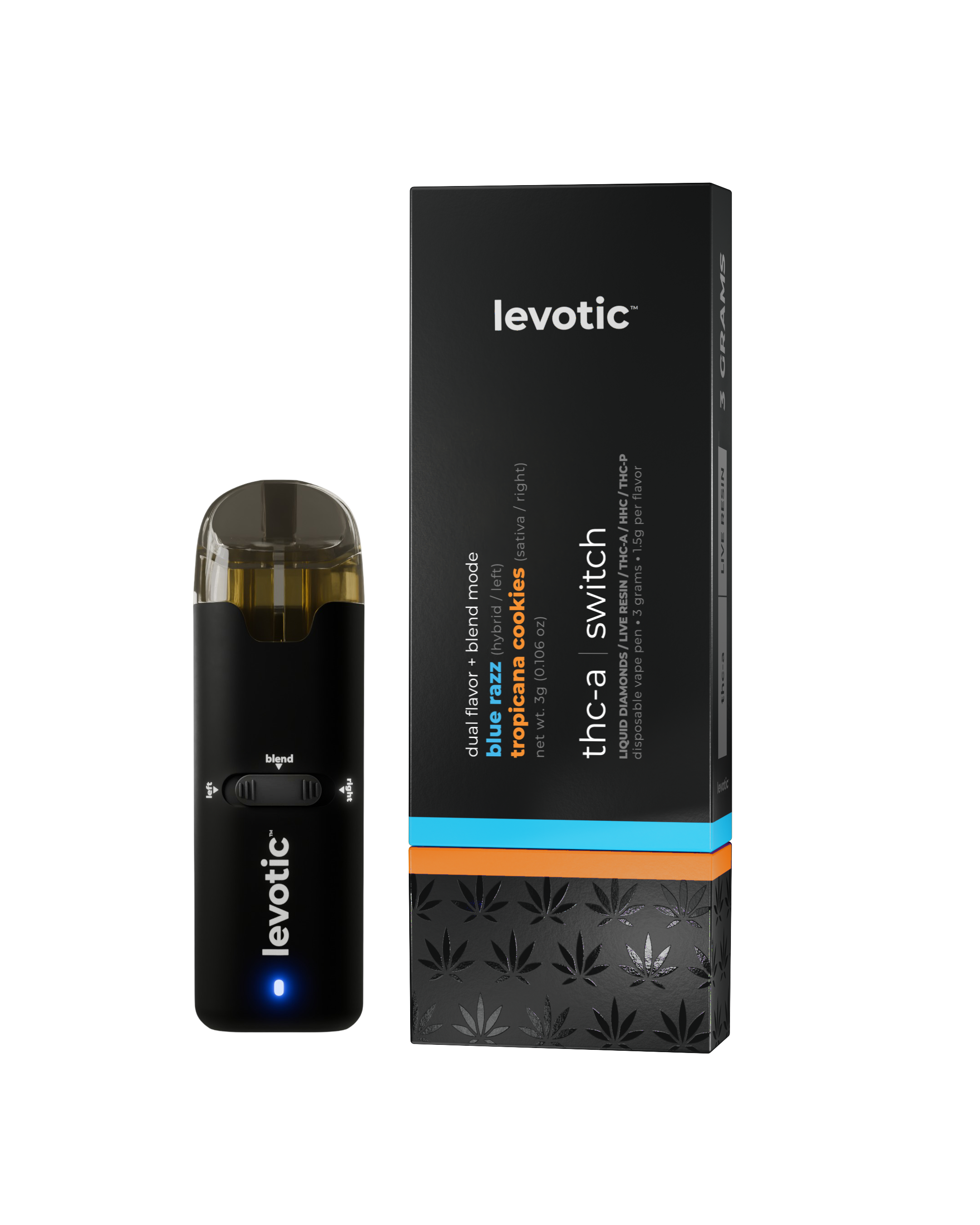 Levotic THC-A Switch 3 Gram Disposable Cannabis Vape Two Flavor