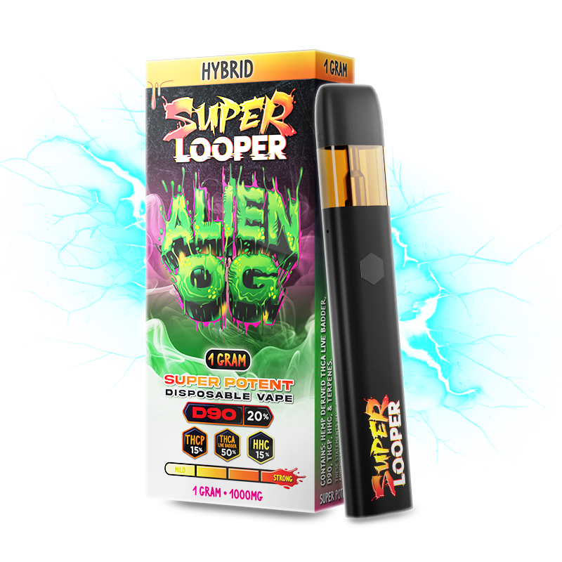 Looper - Super Looper (THC-P+THC-A+HHC) - Hemp Disposables (1g) - MK Distro