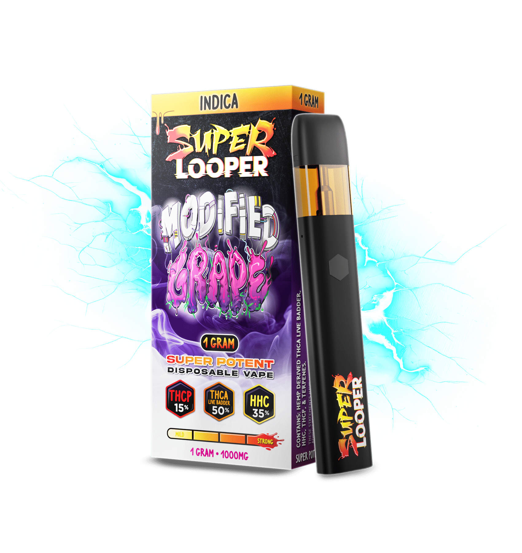 Looper - Super Looper (THC-P+THC-A+HHC) - Hemp Disposables (1g) - MK Distro