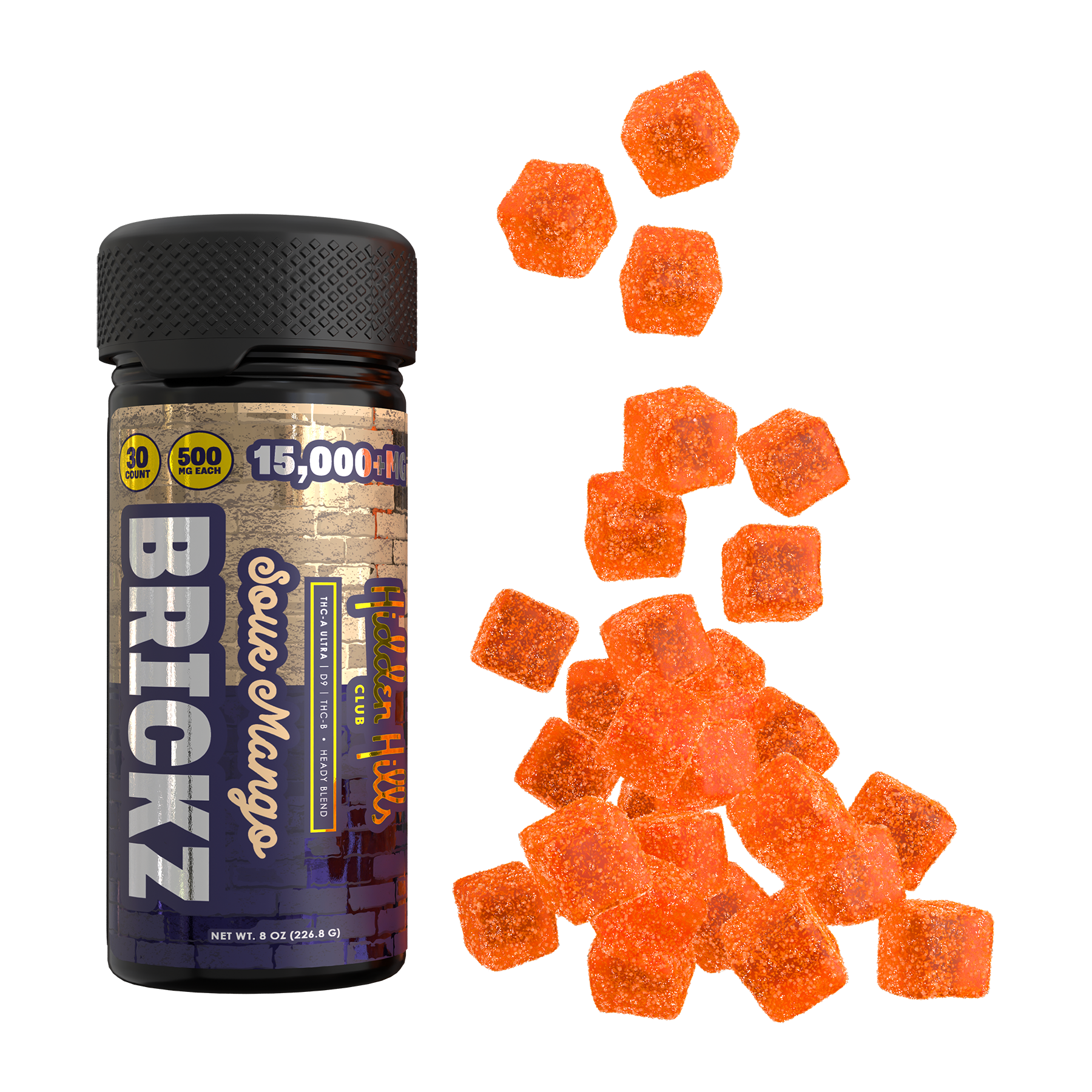 Hidden Hills Brickz Gummies 30 Pack