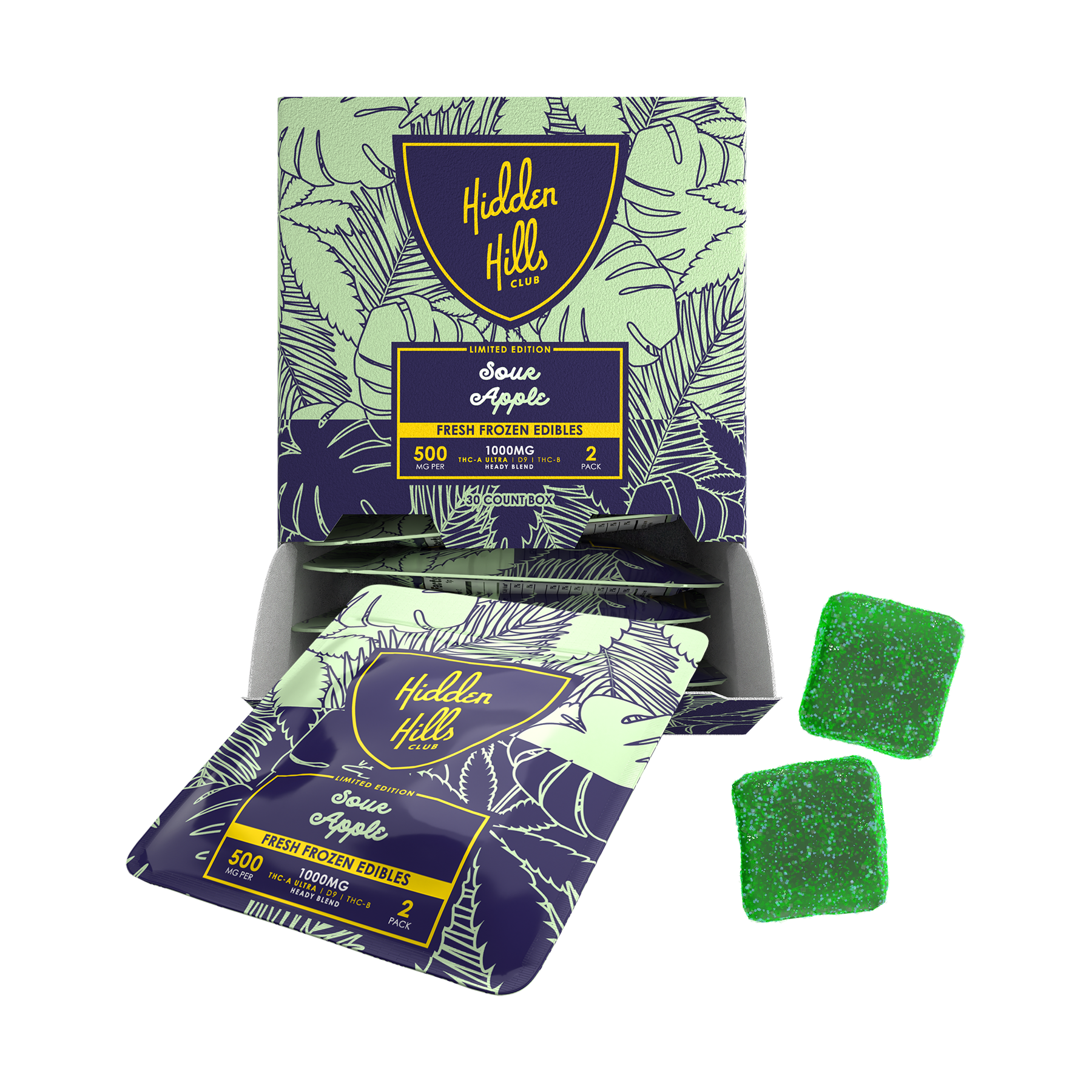 Hidden Hills Fresh Frozen Edibles 2 Pack Heady Blend