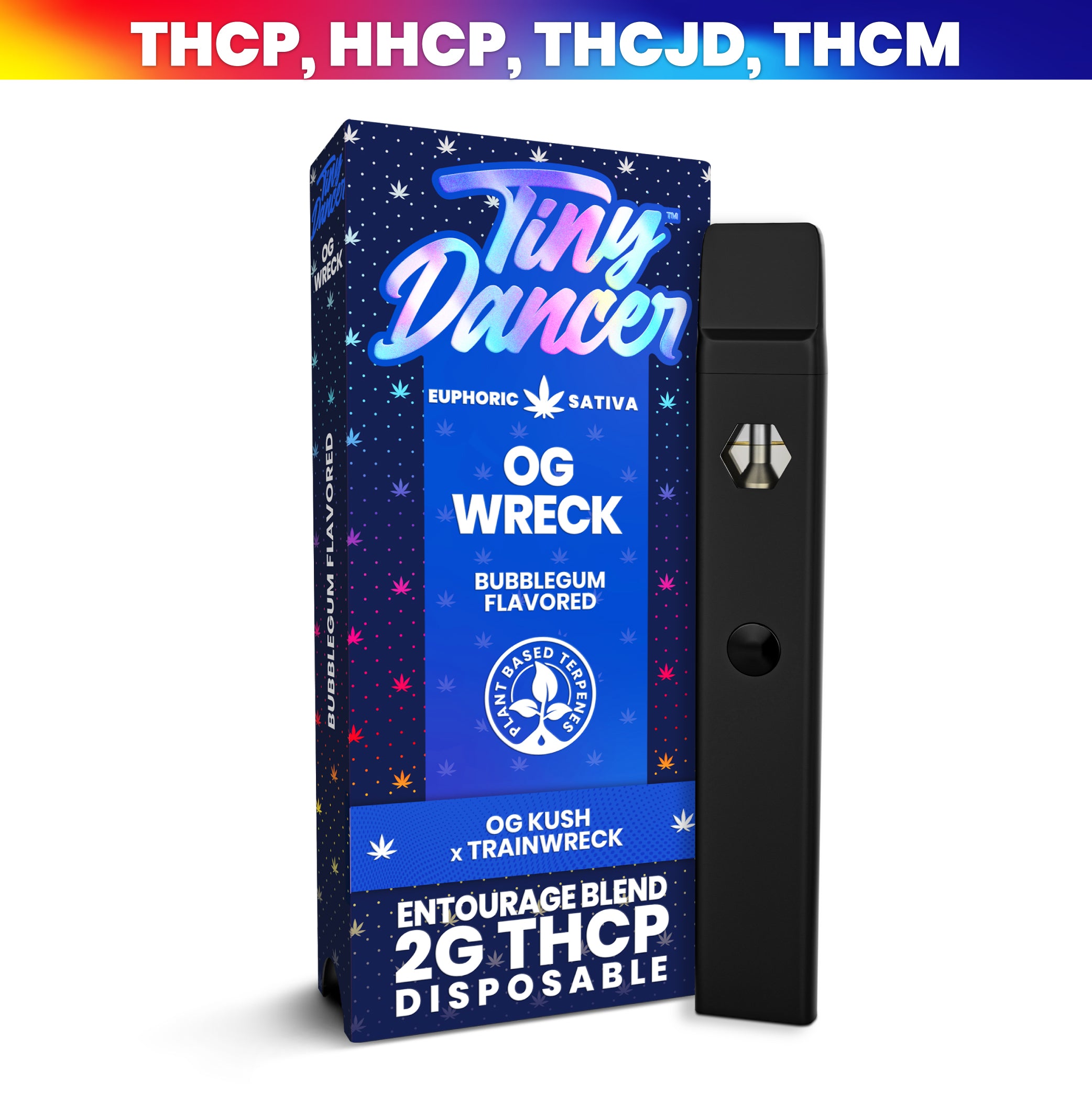 og wreck euphoric sativa bubblegum flavor thcp 2 gram