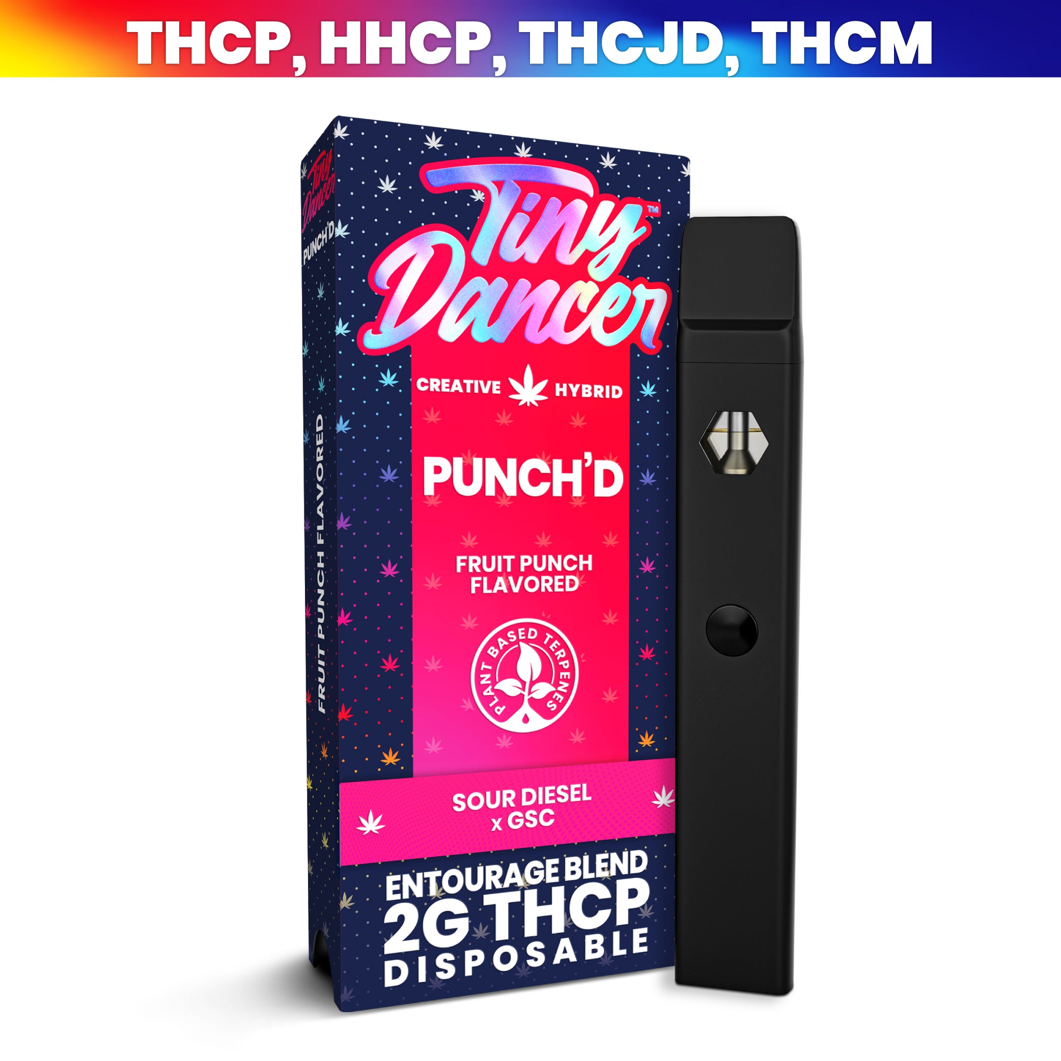tiny dancer entourage blend 2 gram vape punch'd
