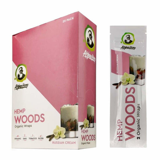 Afghan Hemp Woods Wraps 25pk Display (2 Wraps Per Pk)