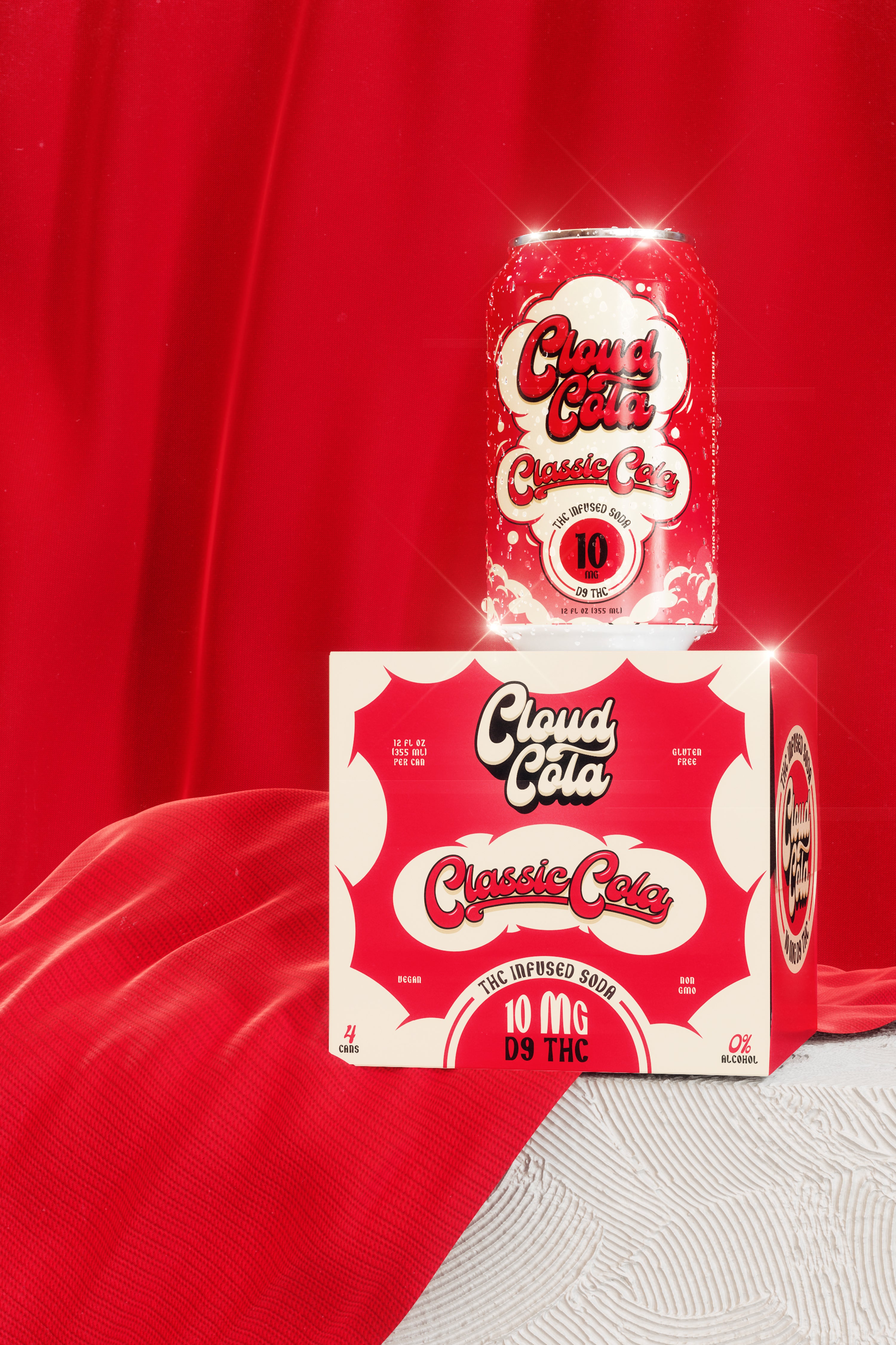 Cloud Cola THC Infused Soda 10mg Classic Cola