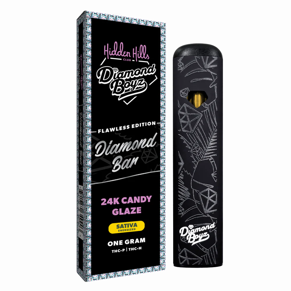Hidden Hills Diamond Boys Flawless Edition Diamond Bar 1 Gram THC-P THC-A Disposable Vape instructions