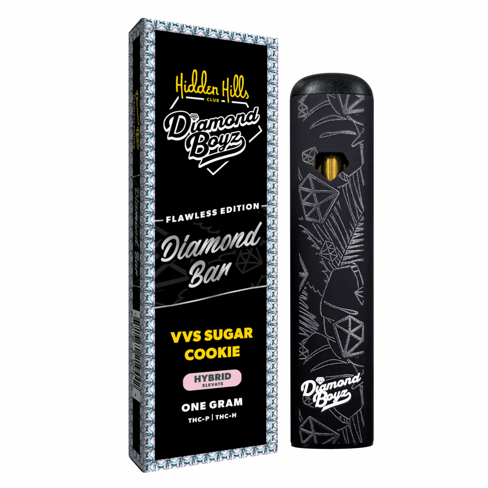 Hidden Hills Diamond Boys Flawless Edition Diamond Bar 1 Gram THC-P THC-A Disposable Vape Flavors Strains
