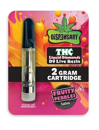 Dispensary 2 Gram Cartridge Delta 9 THC Liquid Diamonds Live Resin D9 Wholesale
