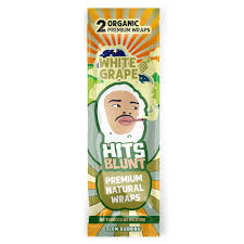 Hits Blunt Hemp Wraps 25pk Box Display 2 Wraps Per Pk