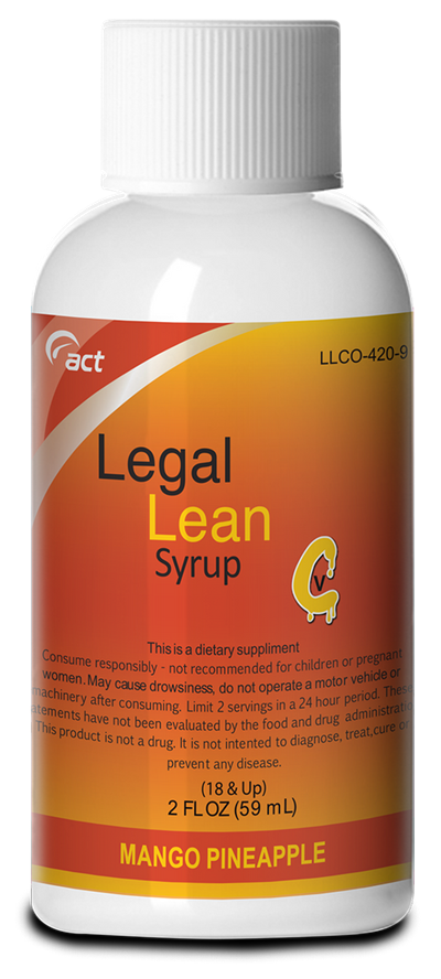 Legal Lean Relaxation Syrup 2oz Herbal Mood Support Supplement