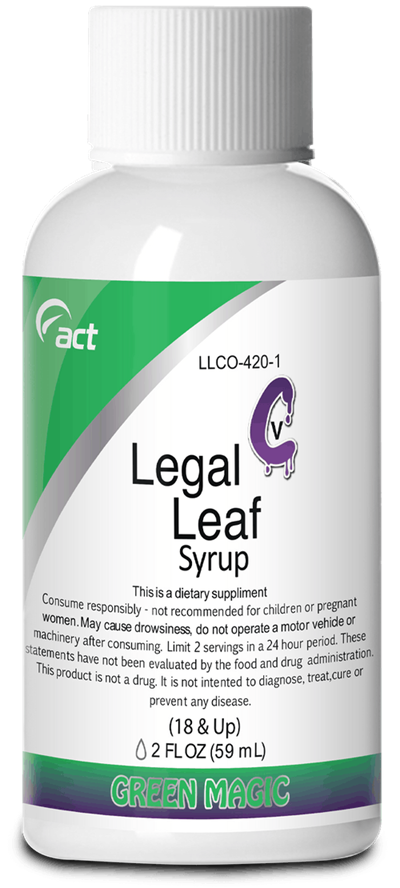 Legal Lean Relaxation Syrup 2oz Herbal Mood Support Supplement