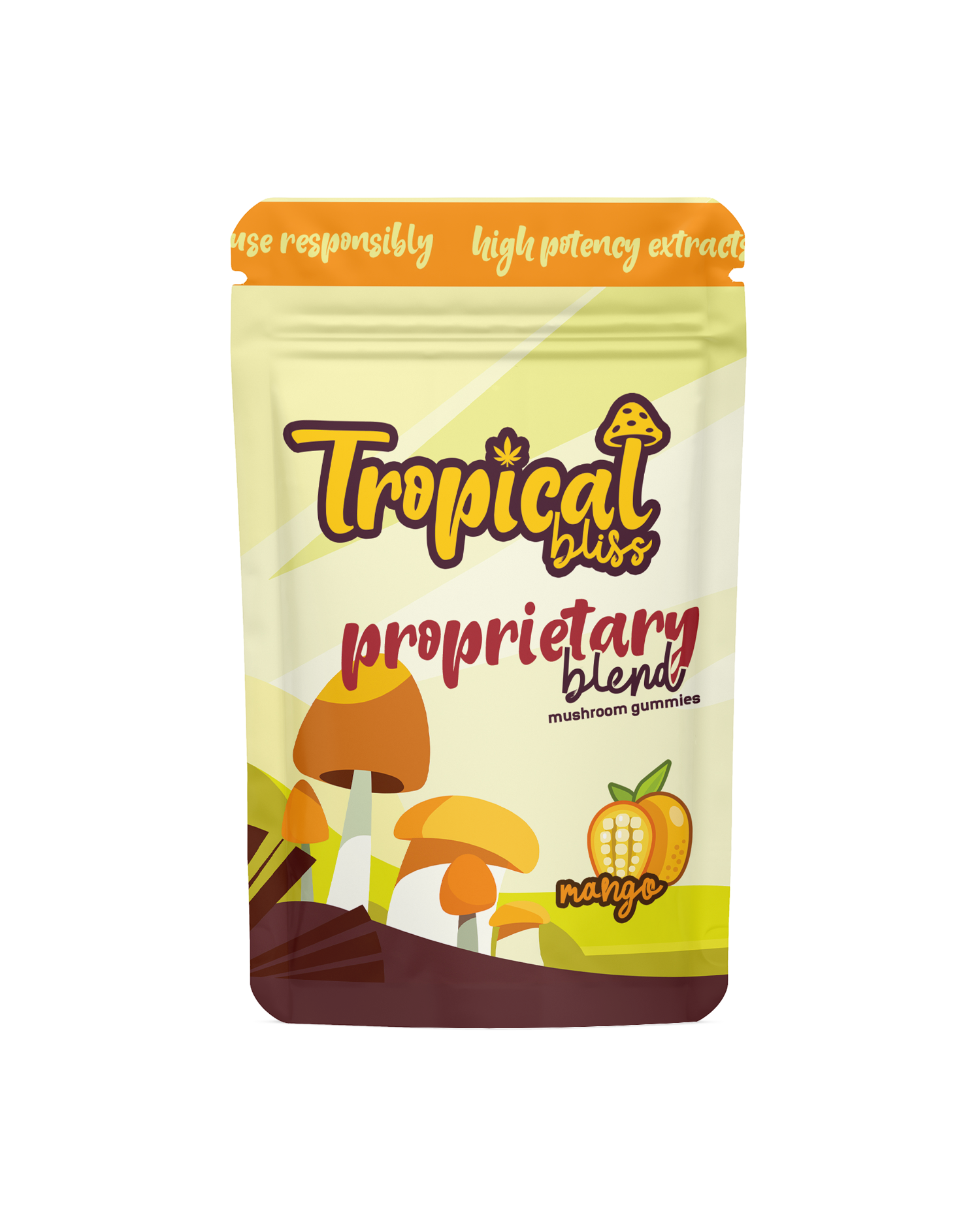 Tropical Bliss Proprietary Blend Mushroom Gummies