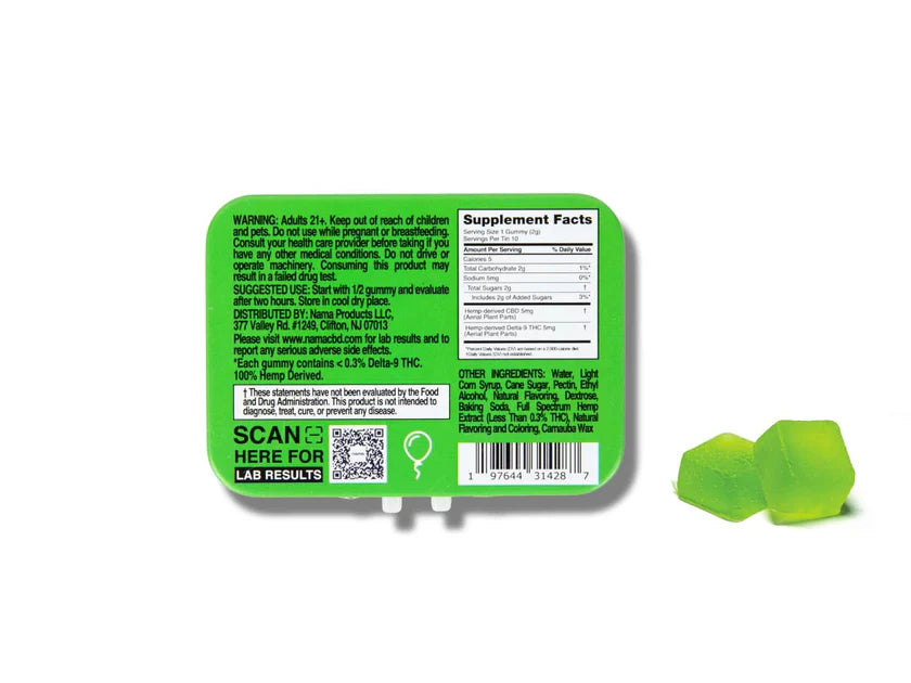 Bliss THC and CBD gummies by Nama review