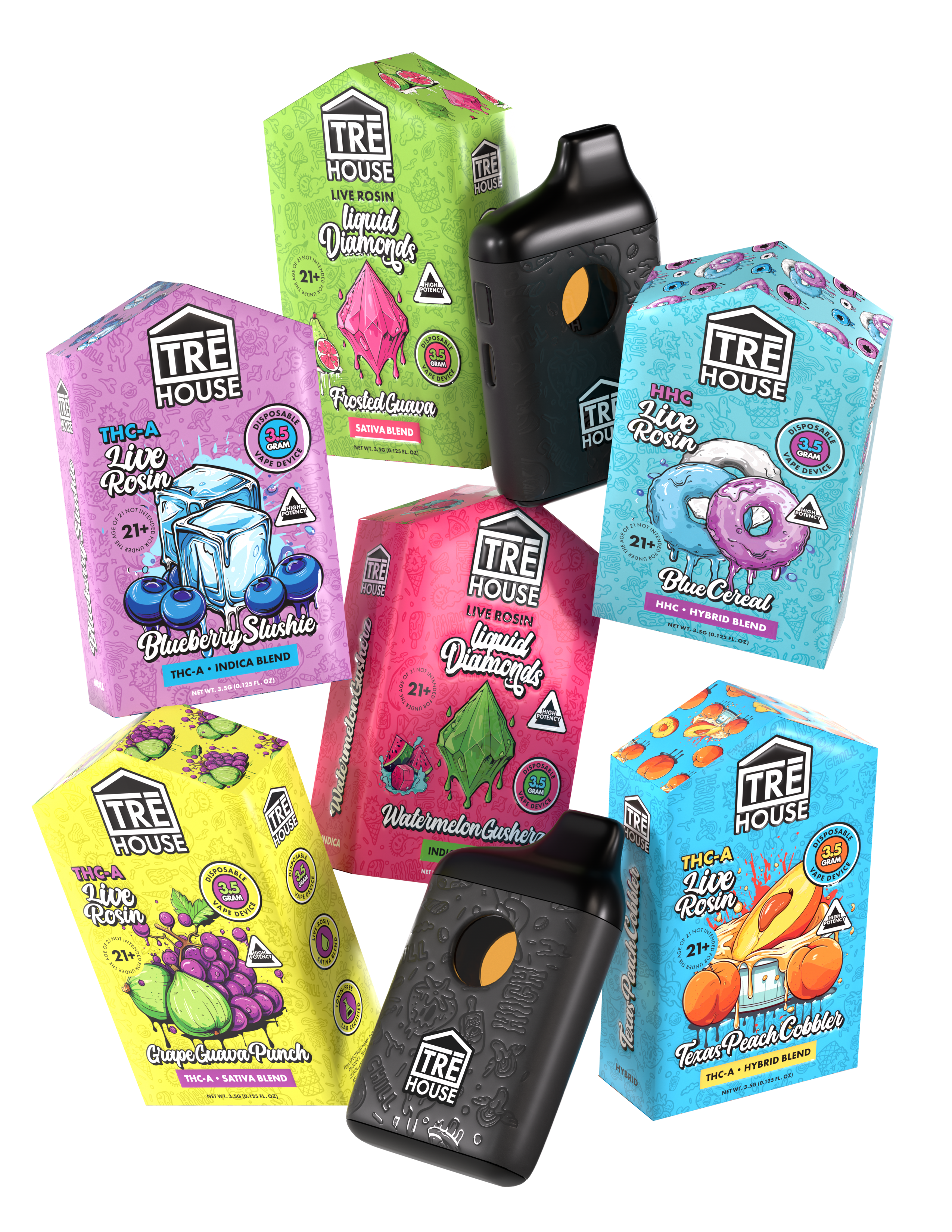 tre house thc-a live rosin blend