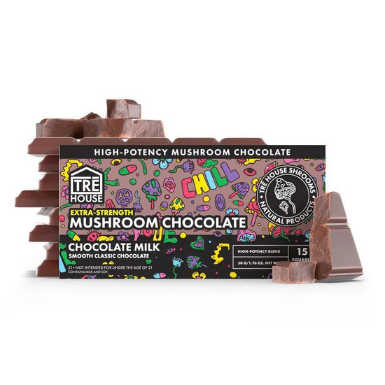 Tre House Magic Mushroom Extra-Strength Chocolate Bar (50g)