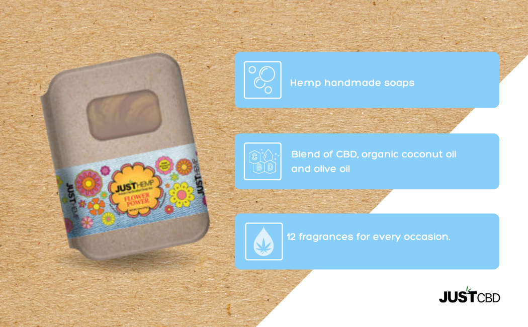JUST CBD ARTISAN HANDCRAFTED EMP SOAP SCENTS