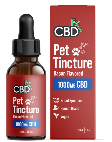 cbdfx 1000mg bacon flavor pet tincture