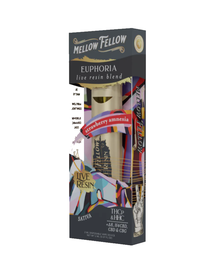 MELLOW FELLOW LIVE RESIN BLENDS THCP HHC D8 H4CBD CBD CBG SATIVA 2ML
