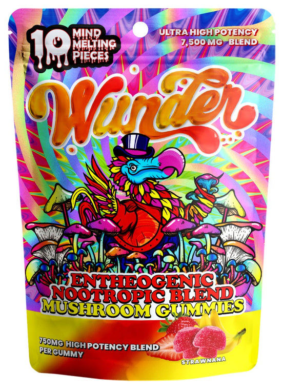 Wunder Entheogenic Nootropic Mushroom Gummies | 7500mg