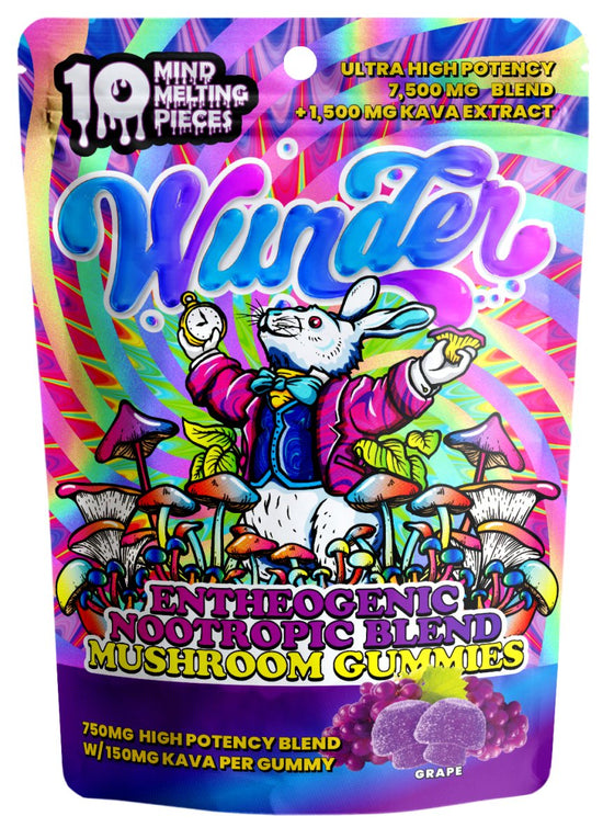 Wunder Entheogenic Nootropic Mushroom Gummies | 7500mg