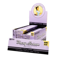 Blazy Susan King Size Pre Rolled Cones 12pk Box Display (20 Cones Per Pk)
