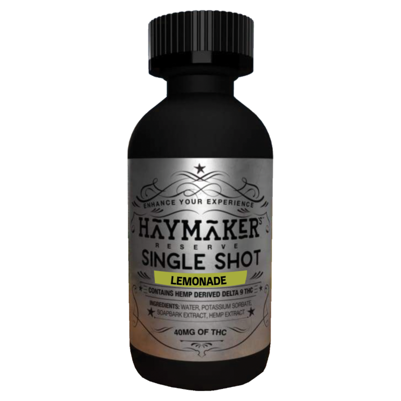 Haymaker’s Reserve Lemon Twist Delta 9 & Delta 8 Shot 40MG