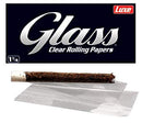 Luxe Glass Clear Rolling Papers 24pk Box Display Natural Rolling Papers