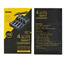 BMAX Li-Ion Battery Charger 18650 20700 26650 USB