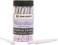 Blazy Susan Ultra Thin Shorty Cones 53mm 50ct Jar French Paper