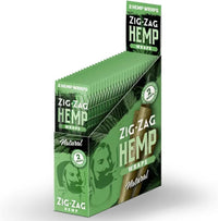 Zig Zag Hemp Wraps 25pk Display 2 Wraps Per Pk
