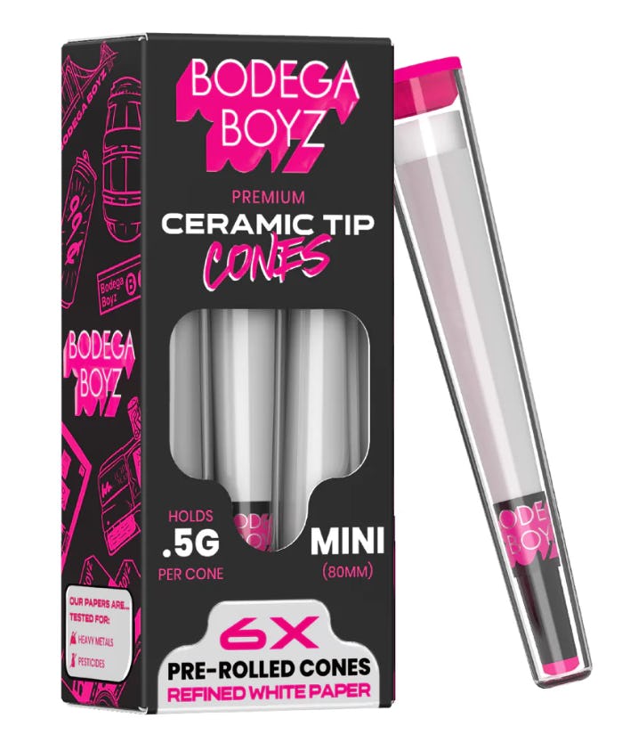 Bodega Boyz Mini Ceramic Tip Cones 10pk Display 6 Cones Per Pk