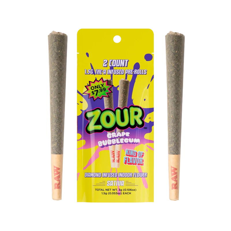 ZOUR 1.5G THC-P Infused Pre-rolls | 2 Pack