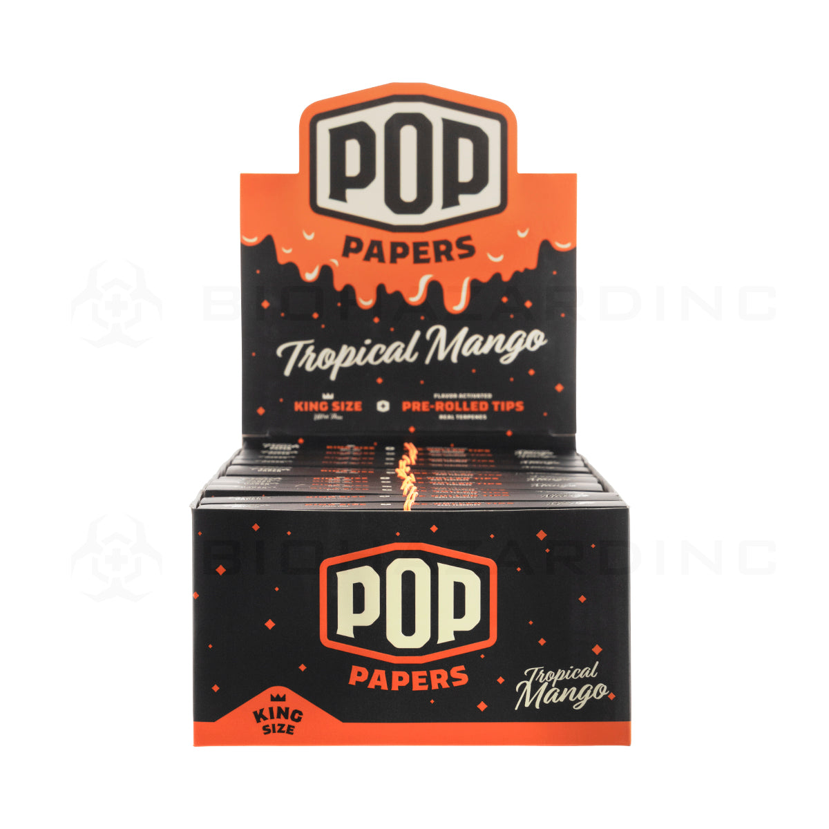 Pop Ultra Thin King Size Papers with Pre Rolled Tips 24pk