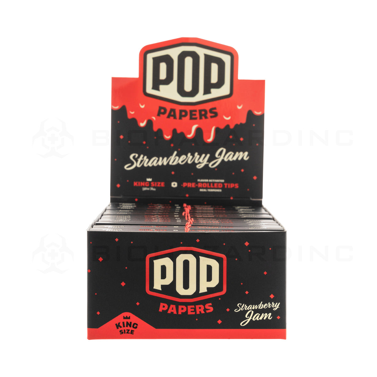 Pop Ultra Thin King Size Papers with Pre Rolled Tips 24pk