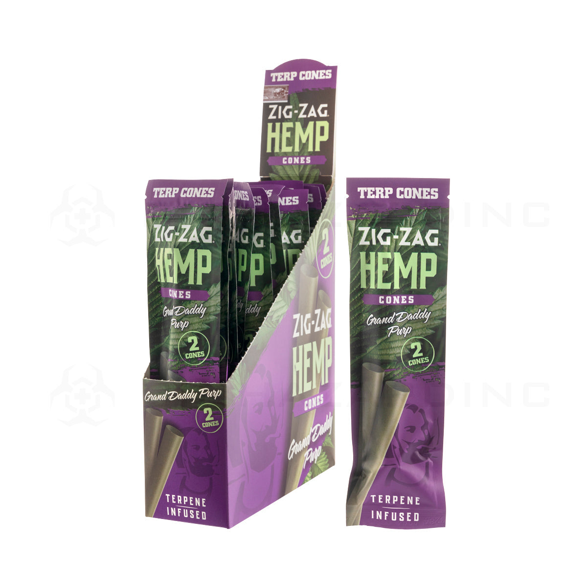 Zig Zag Terpene Infused Hemp Cones 15pk Display Pre Rolled Cones