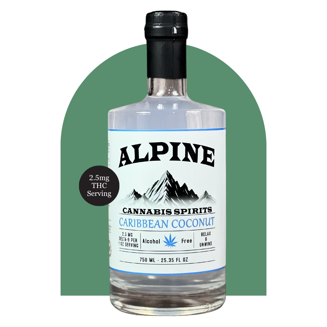 Alpine THC spirit 750ml bottle non alcoholic lab results 