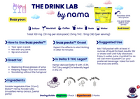 Nama Buzz Packs THC CBD Drink Mix 10 Pack Fast Acting