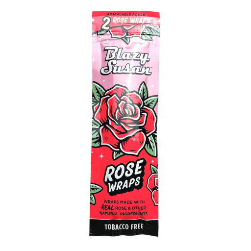 Blazy Susan Rose Wraps - 2 Pack Tobacco Free Blunt Wraps