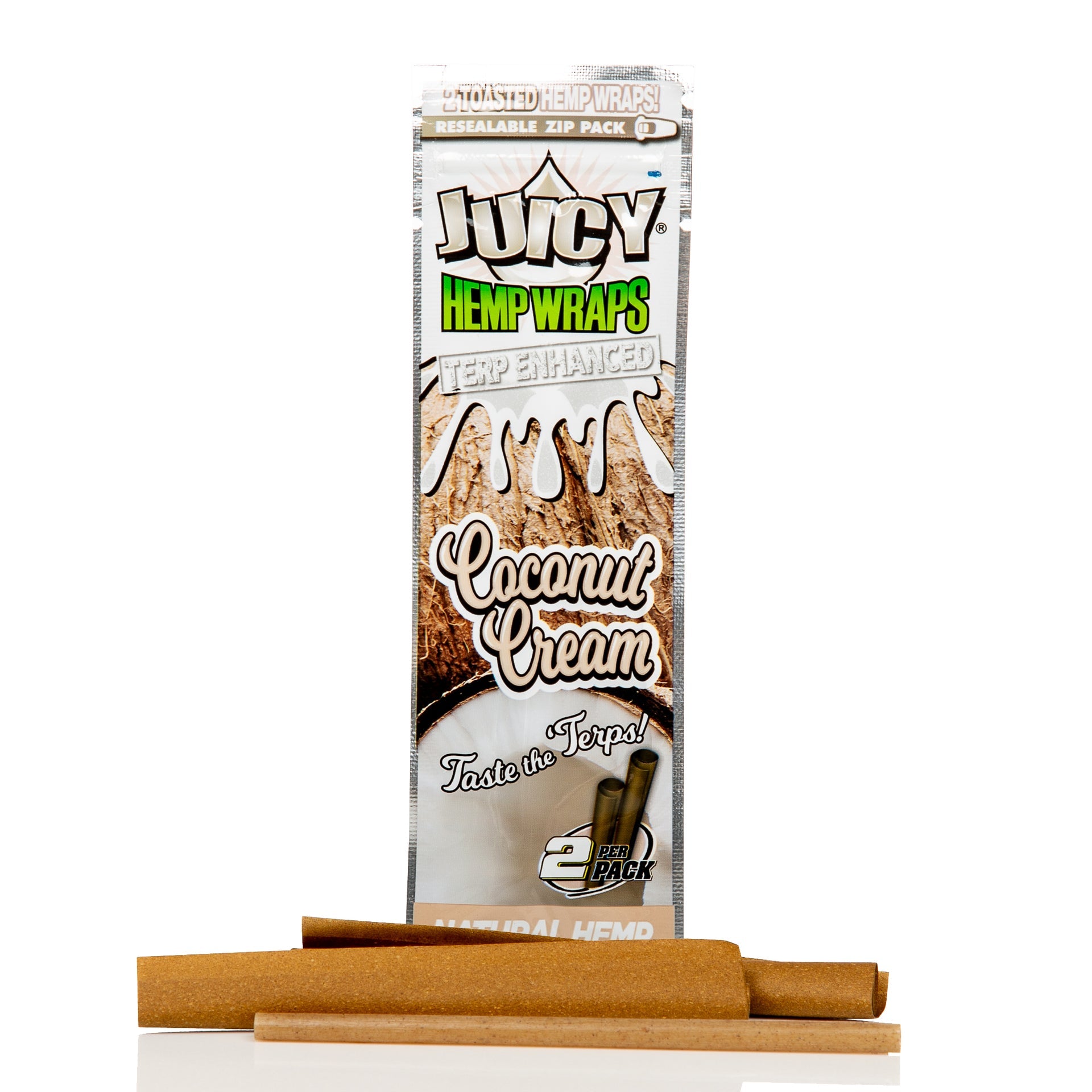 Juicy Terpene Infused Hemp Wraps 25pk Display 2 Wraps Per Pk