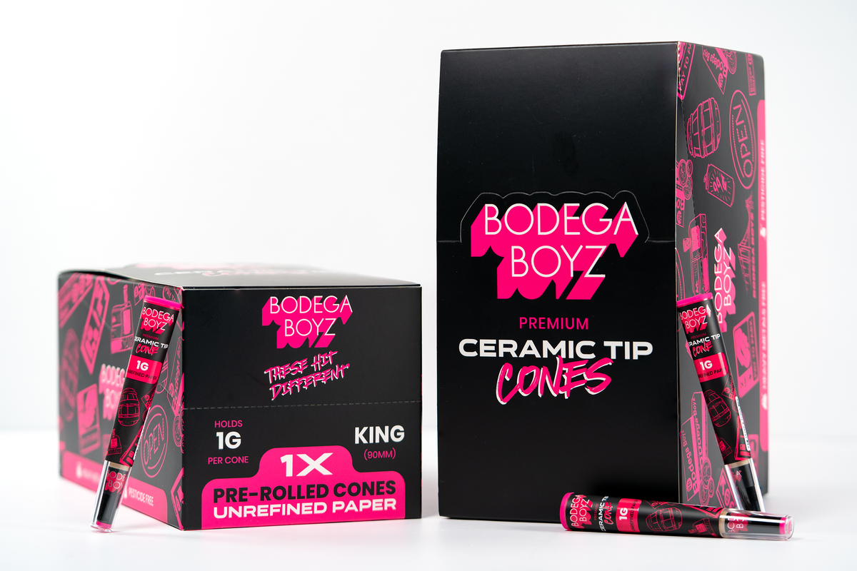 Bodega Boyz King Size Ceramic Tip Cones 50pk Display 1 Cone Per Pk