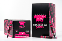 Bodega Boyz King Size Ceramic Tip Cones 50pk Display 1 Cone Per Pk