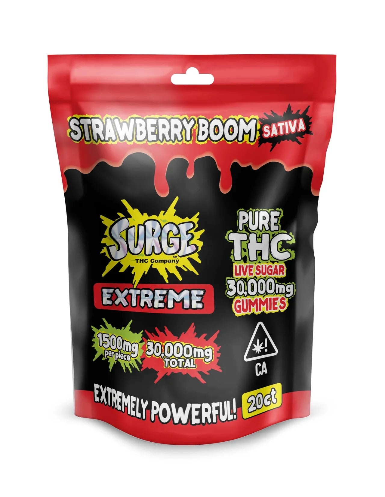 Surge EXTREME Pure THC Gummies | 30,000MG Live Sugar