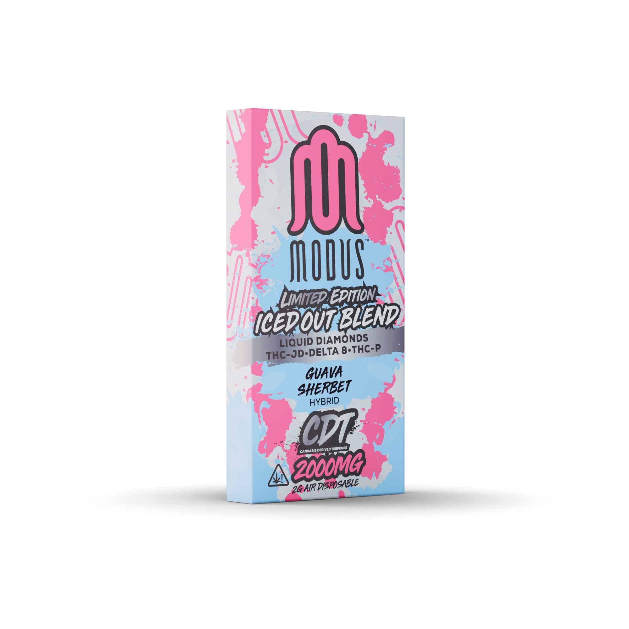 MODUS - Iced out Blend Air (THC-A Liquid Diamond + THC-JD + D8 + THCP) - Hemp Disposable (2g x 5) - MK Distro